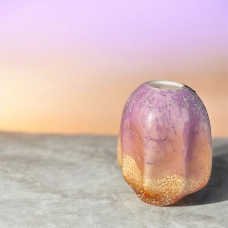 فازة بلور فاخرة بتصميم فني